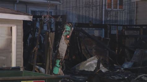 Several garages damaged in fire on Southwest Side